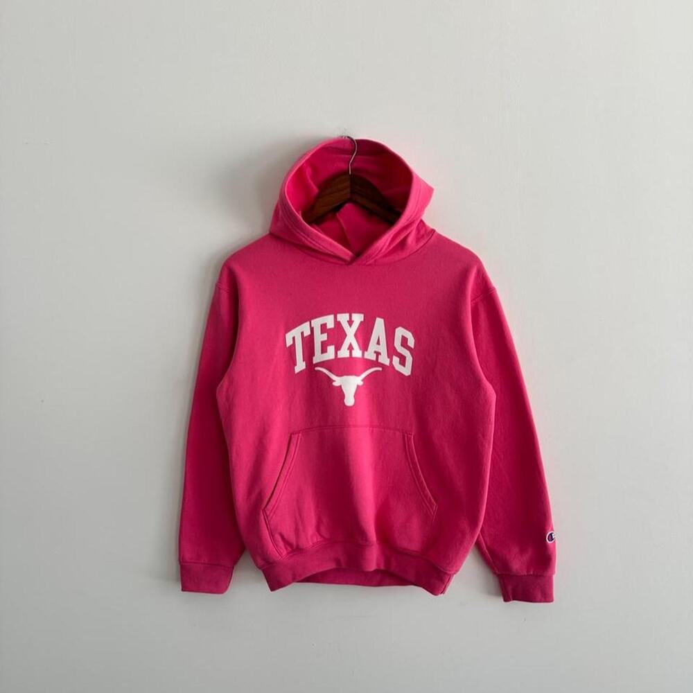Vintage Texas Longhorns Hoodie Pink